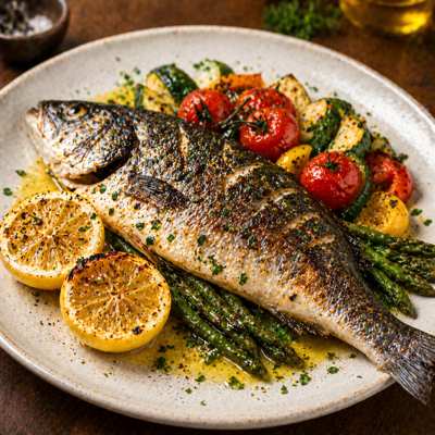 Grilled Sea Bass